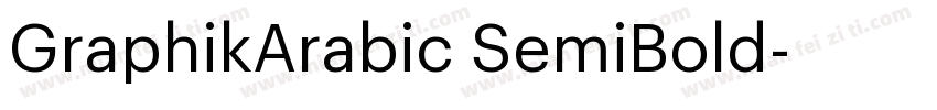 GraphikArabic SemiBold字体转换